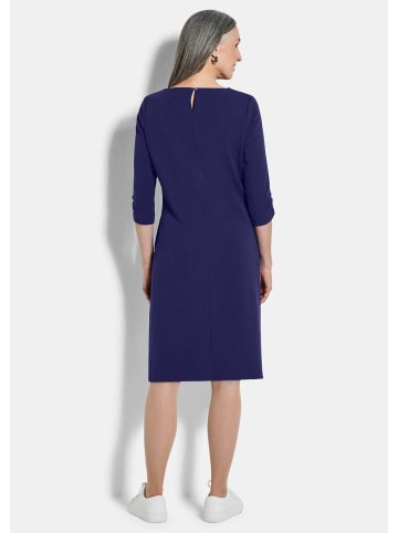 GOLDNER Kurzgröße:  Jerseykleid mit Krepp-Qualität in royalblau