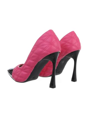 Ital-Design Pump in Pink und Schwarz