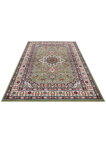 Nouristan Orientalischer Kurzflor Teppich Parun Täbriz in Grün