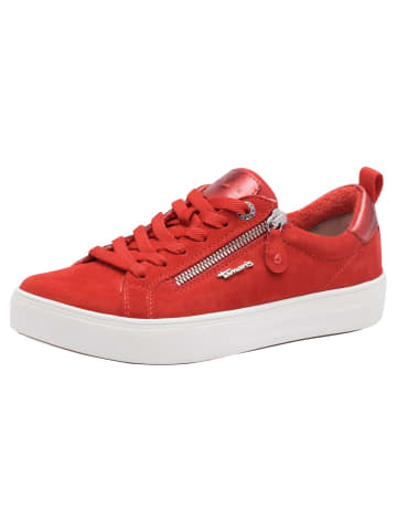 Tamaris WIDE FIT Sneaker in RED SUEDE