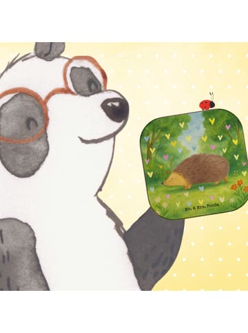 Mr. & Mrs. Panda Untersetzer Igel Herzen Design ohne Spruch in Weiß