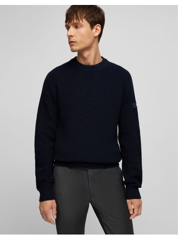 HECHTER PARIS Rippstrick-Pullover in midnight blue