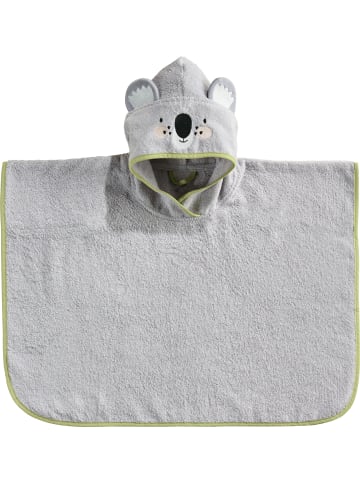 Erwin Müller Frottier Kinder-Poncho mit Kapuze Koala in grau