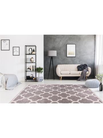 Teppich Boss Flachgewebe Teppich Sebastian 125 - Taupe / Creme