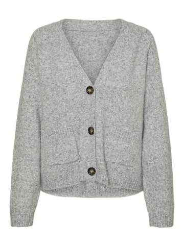 Vero Moda Strickjacke in Light Grey Melange