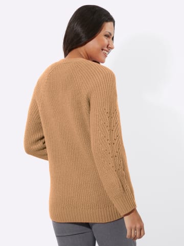 Sieh an! Strickjacke in camel