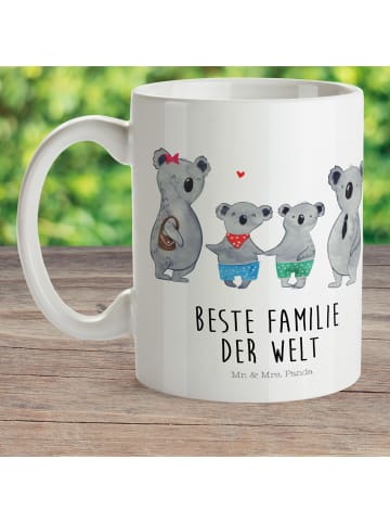Mr. & Mrs. Panda Plastikbecher Koala Familie zwei mit Spruch in Weiß