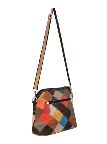 gaya Women Satchel in Black Multicolor