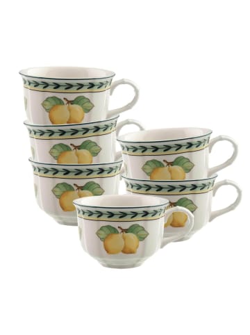Villeroy & Boch 6er Set Teetassen French Garden Fleurence in Bunt 130 ml in bunt
