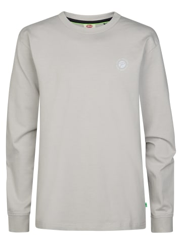 Petrol Industries Bedrucktes Langarmshirt Milllake in Schwarz