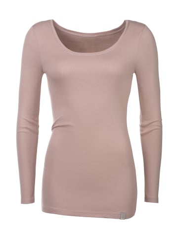 Bench Langarmshirt in rose, schwarz