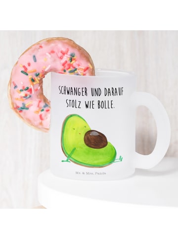 Mr. & Mrs. Panda Tee Tasse Avocado Schwangerschaft mit Spruch in Transparent