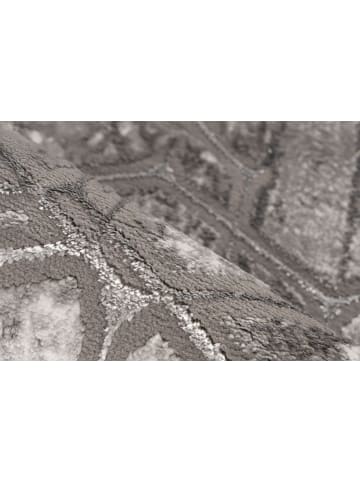 Vivorum Wohnzimmer Kurzflor Teppich Mineral 525 in silber