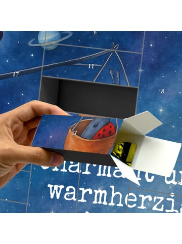 Mr. & Mrs. Panda Adventskalender Sternzeichen Waage Design mit S... in Weiß