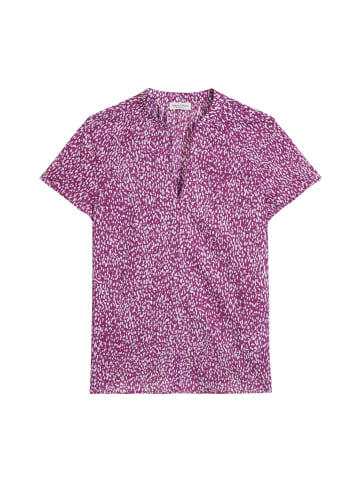 Marc O'Polo Gemustertes Blusen-Shirt in Medium Pink