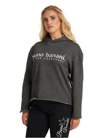 Bruno Banani Hoodie ohne Reißverschluss ROSS in Anthrazit / Melange