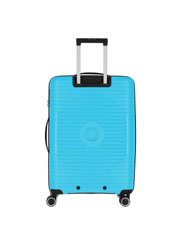 travelite Orbita 4 Rollen Kofferset 3-teilig mit Dehnfalte in türkis