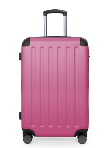 Hauptstadtkoffer Spree - Mittelgroßer Hartschalenkoffer Koffer Trolley Reisekoffer TSA, 65cm, 4 Rollen, 74 L in Pink