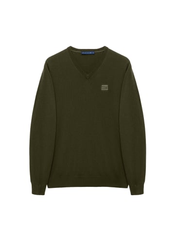 Polo Club Pullover in Dunkelolive