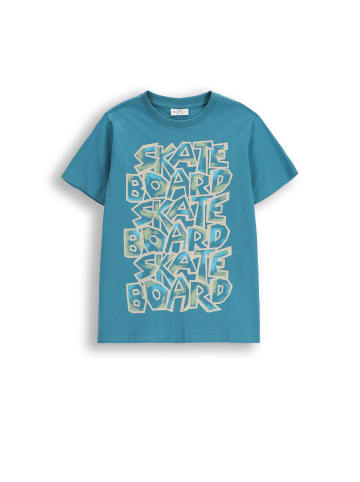 Coccodrillo T-shirt mit kurzen Ärmeln in türkis