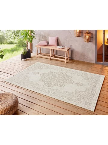 Indoor Outdoor Teppich Tilos in Creme Beige