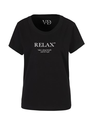 VIVANCE DREAMS Pyjamaoberteil in schwarz