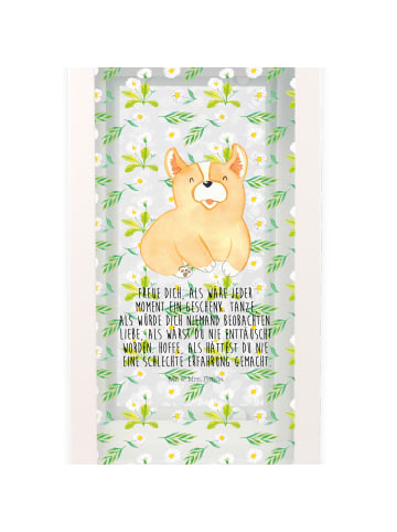 Mr. & Mrs. Panda Laterne Corgie mit Spruch in Transparent