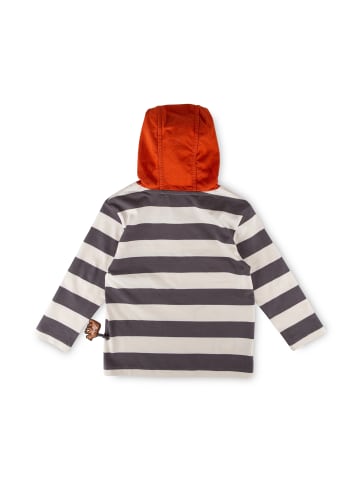 Sigikid Langarmshirt Winterbär in grau/weiß