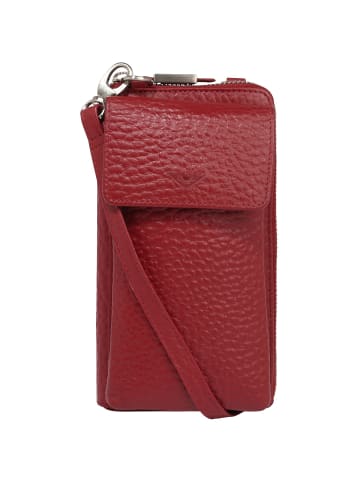 VLD VOi Leather Design Hirsch Handytasche Leder 16 cm in granat