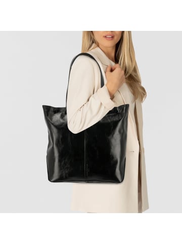 LIEBESKIND BERLIN Rive Shopper Tasche Leder 40 cm in black