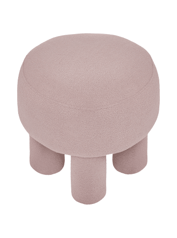 Beliani Hocker CANBY in Beige - (W) 43 x (H) 38 x (L) 43 cm