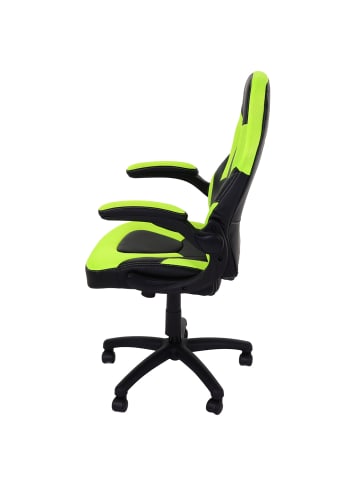 MCW Bürostuhl K13 ergonomisch mit verstellbarer Armlehne, Schwarz-grün