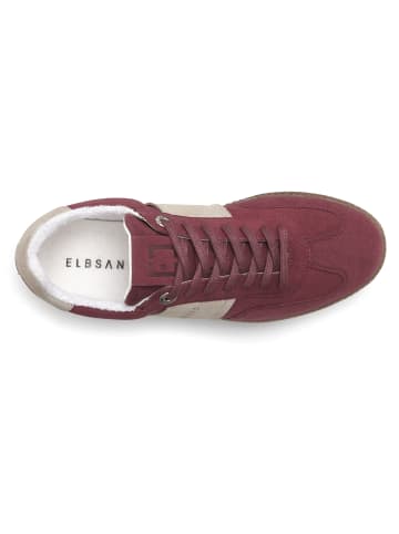 ELBSAND Sneaker in bordeaux-beige