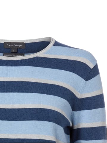 Franco Callegari Strickpullover in hellblau indigo - 0001