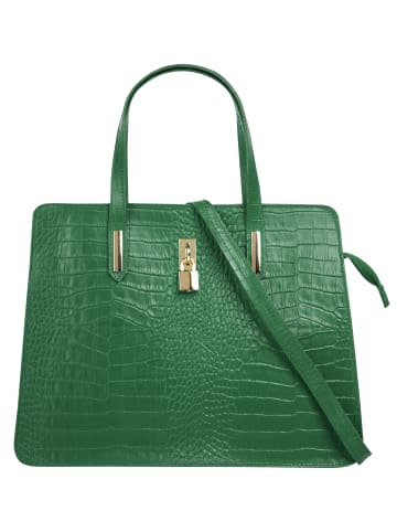Cluty Handtasche echt Leder in grün