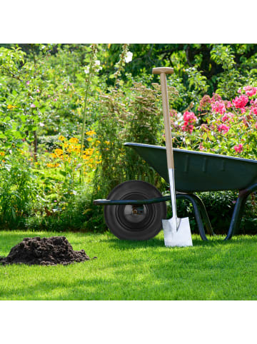 relaxdays Schubkarrenrad in Schwarz - 3.50-8