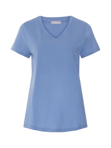 Hanro T-Shirt Sleep & Lounge in bluebird