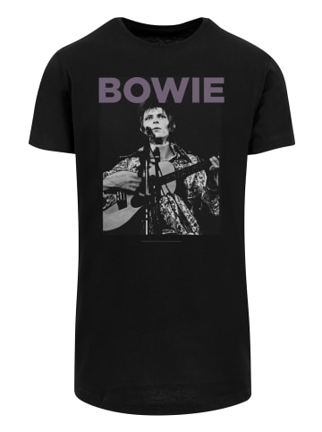 F4NT4STIC Long Cut T-Shirt David Bowie Rock Poster in schwarz