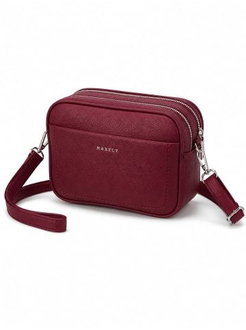 collezione alessandro Umhängetasche " Praktisch " in bordeaux