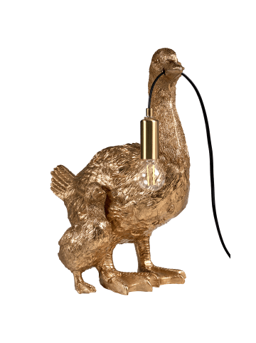 Beliani Tischleuchten DAFFY in Gold/Messing - (W) 21 x (H) 40 x (L) 33 cm