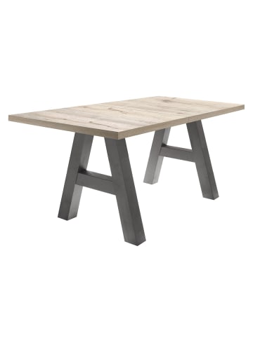 58 aufm Kessel ESSTISCH ausziehbar Elia 3 160 x 90 x 75 Esszimmertisch Graphit/Sandeiche