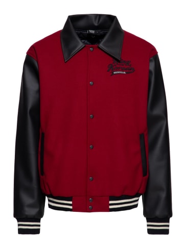 King Kerosin King Kerosin Collegejacke in bordeaux