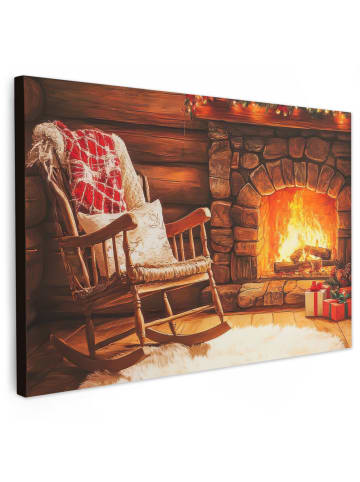 MuchoWow Leinwand Bilder Bernsteinfarben