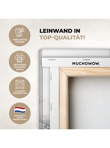 MuchoWow Leinwand bilder Gefrorener Fluss (BxH)