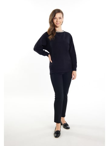 Usha Pullover Mit Perlen in Schwarz