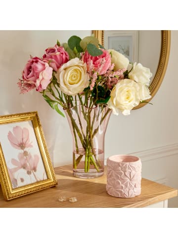 Atmosphera Créateur d'intérieur Glasvase in Rosa, (B) 17 x (H) 23,5 x (L) 17 cm