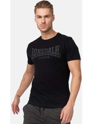 Lonsdale T-Shirt "Logo Kai" in Schwarz