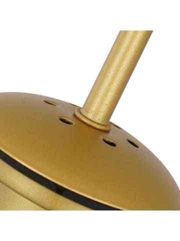 ZMH Pendelleuchte in gold Glas 1-flammige E27 oval Metaal Modern