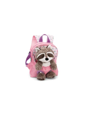 Nici Rucksack mit Waschbär Plüschtier, ab 3 Jahre