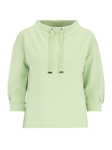 Betty Barclay Sweatshirt mit Kragen in Jade Lime